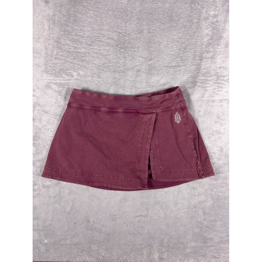 FP Movement Athletic Skort M Purple Womens Built-In Shorts Stretch Elastic Waist